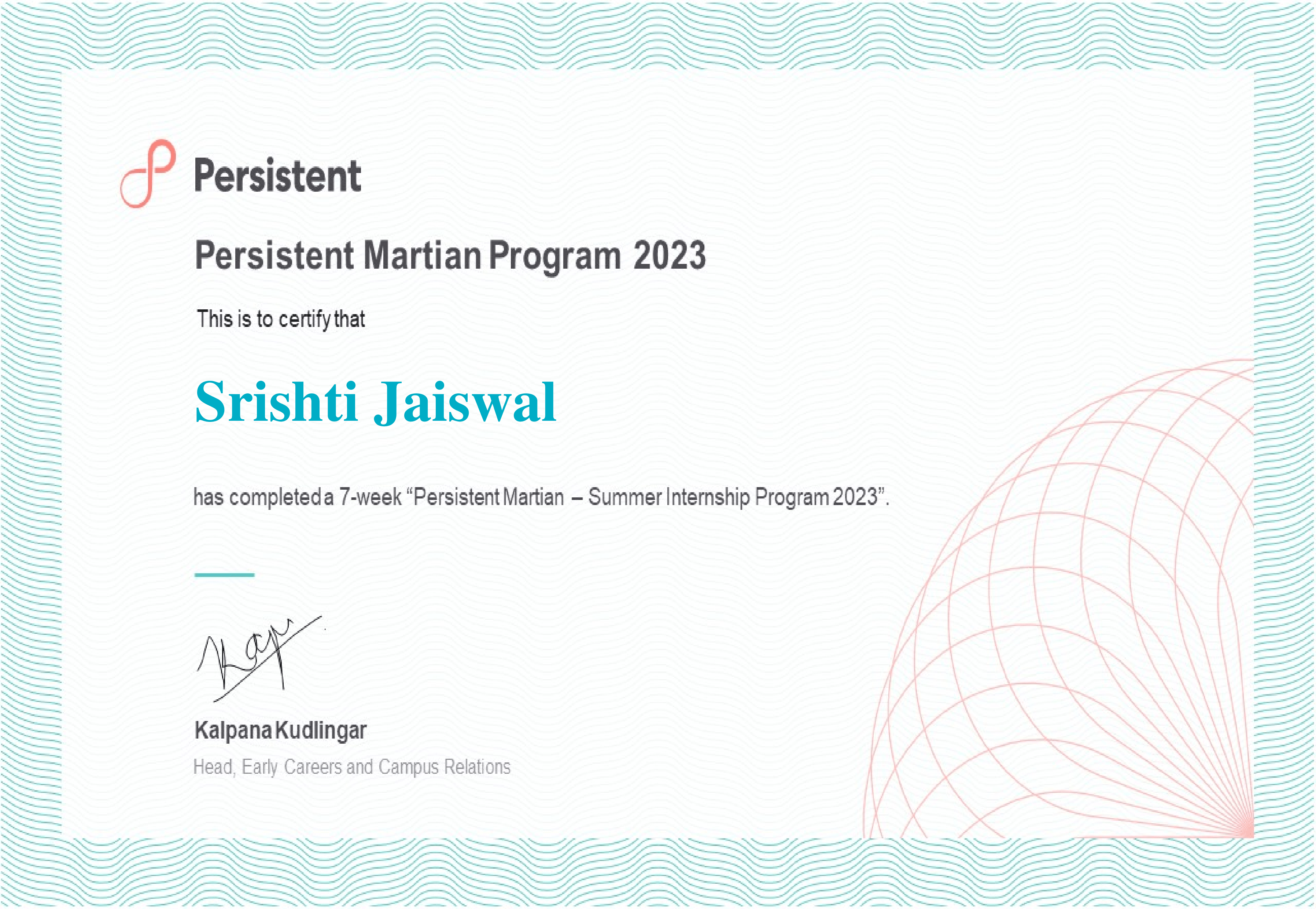 persistent certificate